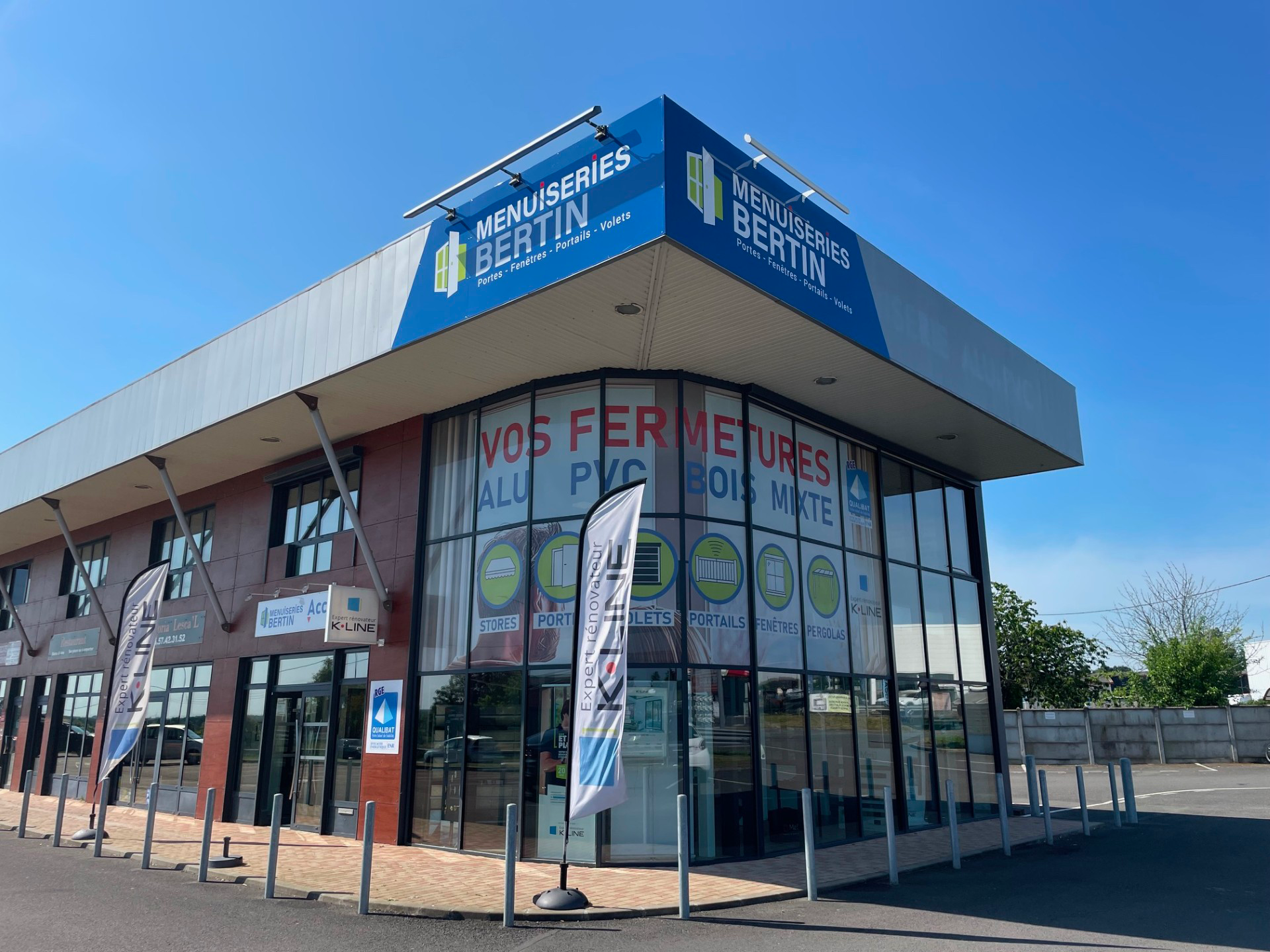 Menuiseries Bertin — showroom Pugnac Gironde